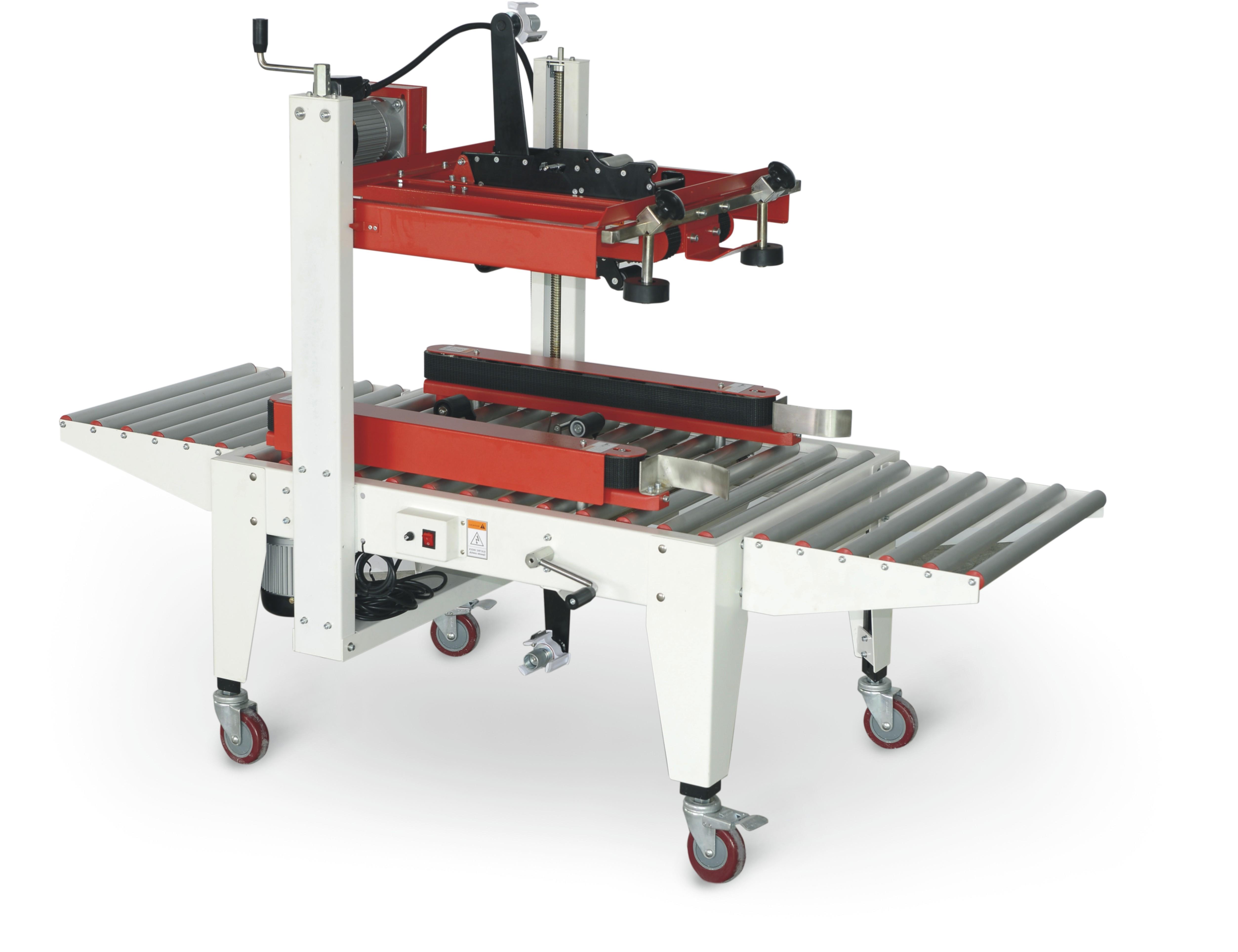 半自動左右加頂部驅動型手動折蓋封箱機